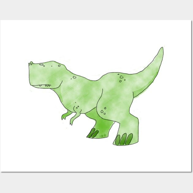 T-rex Wall Art by Inktopodes